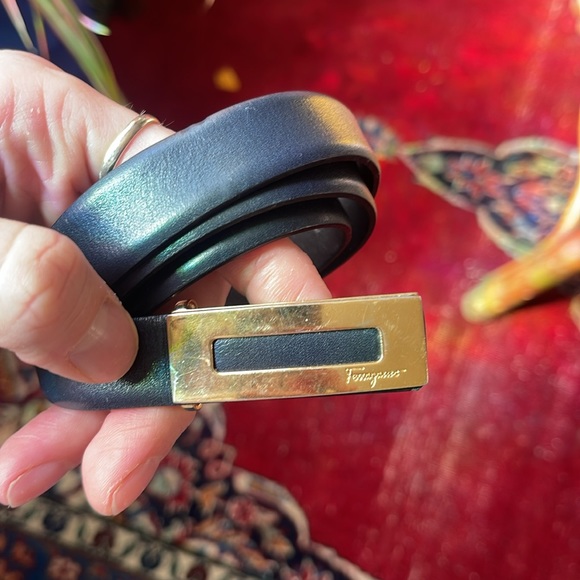 Salvatore Ferragamo vintage skinny waist belt main image 4